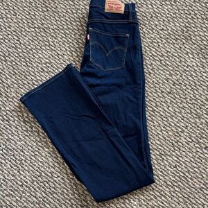 Levi's Indigo Flare Shaping Boot Cut Denim Jeans